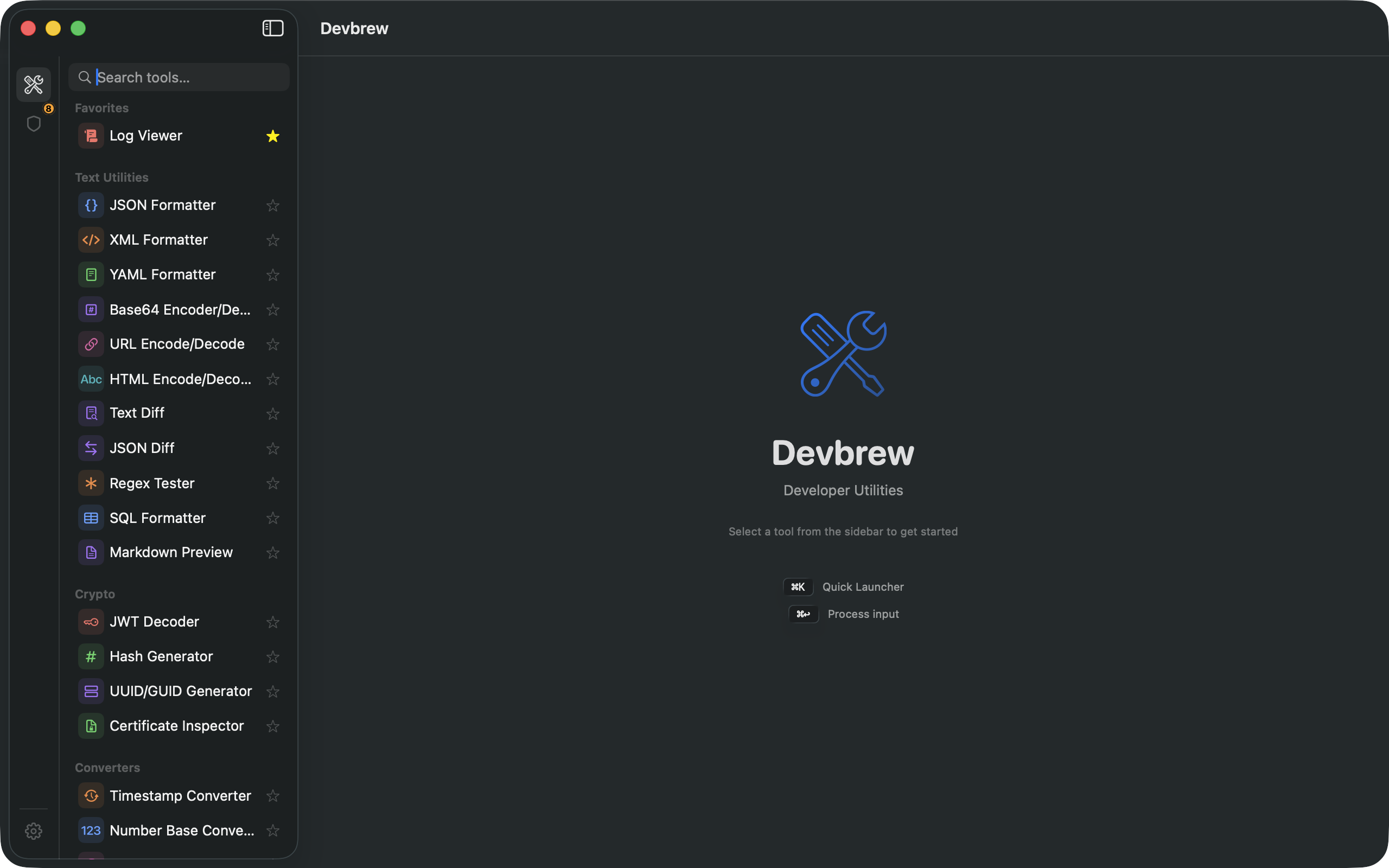 Devbrew Welcome Screen